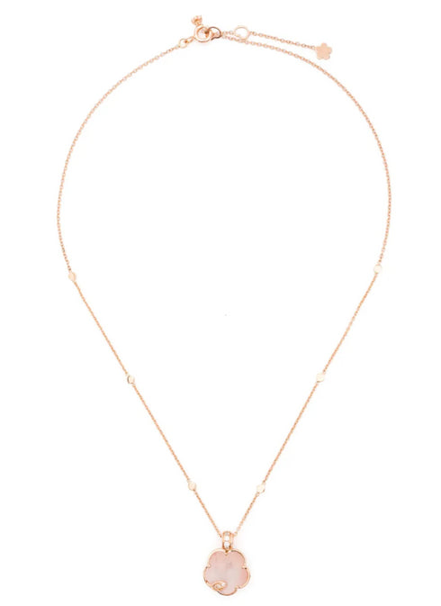 18K rose gold Petit Joli Lunaire diamond necklace